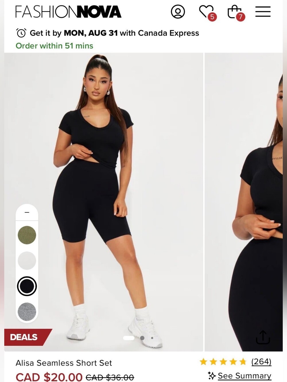 Fashion NOVA Seamless Set Large
